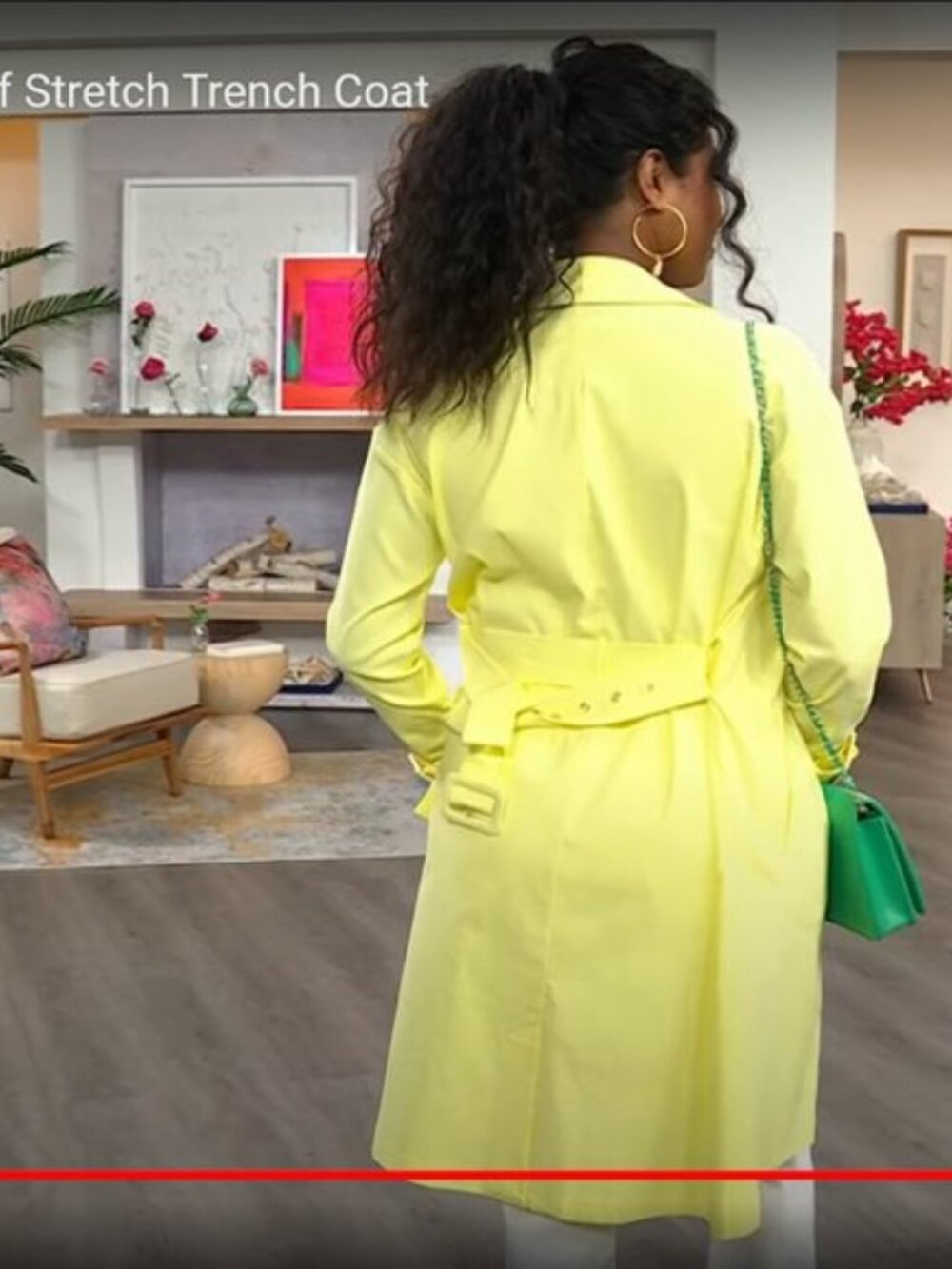 Yellow Belted Trenchcoat Raincoat Size Large 40 Bust Closet